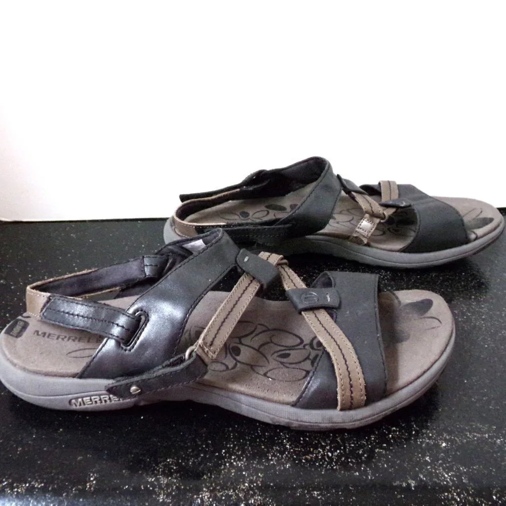 Merrell Swivel Lavish Sandals In Midnight
